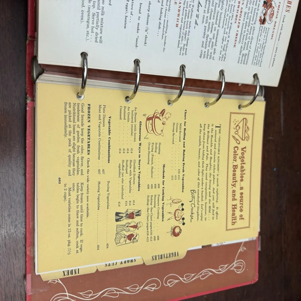 Vintage Betty Crockers Picture Cookbook 1950s